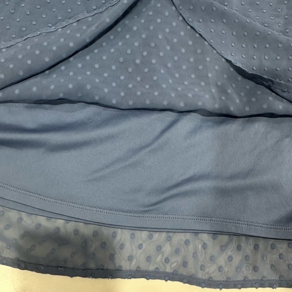 Lane Bryant Blue Boxy Blouse with Peter Pan Collar - Picture 3 of 7